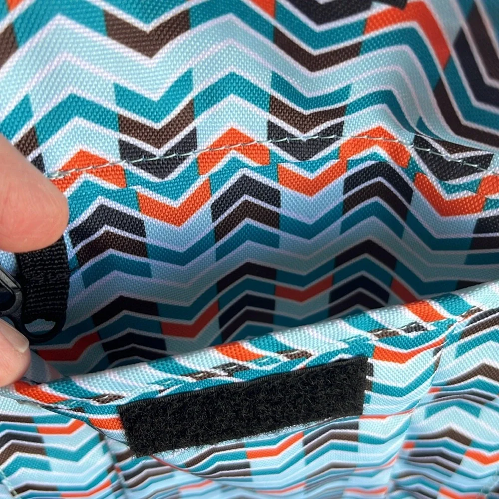 KAVU  Chevron Pattern Bag - Blue and Orange